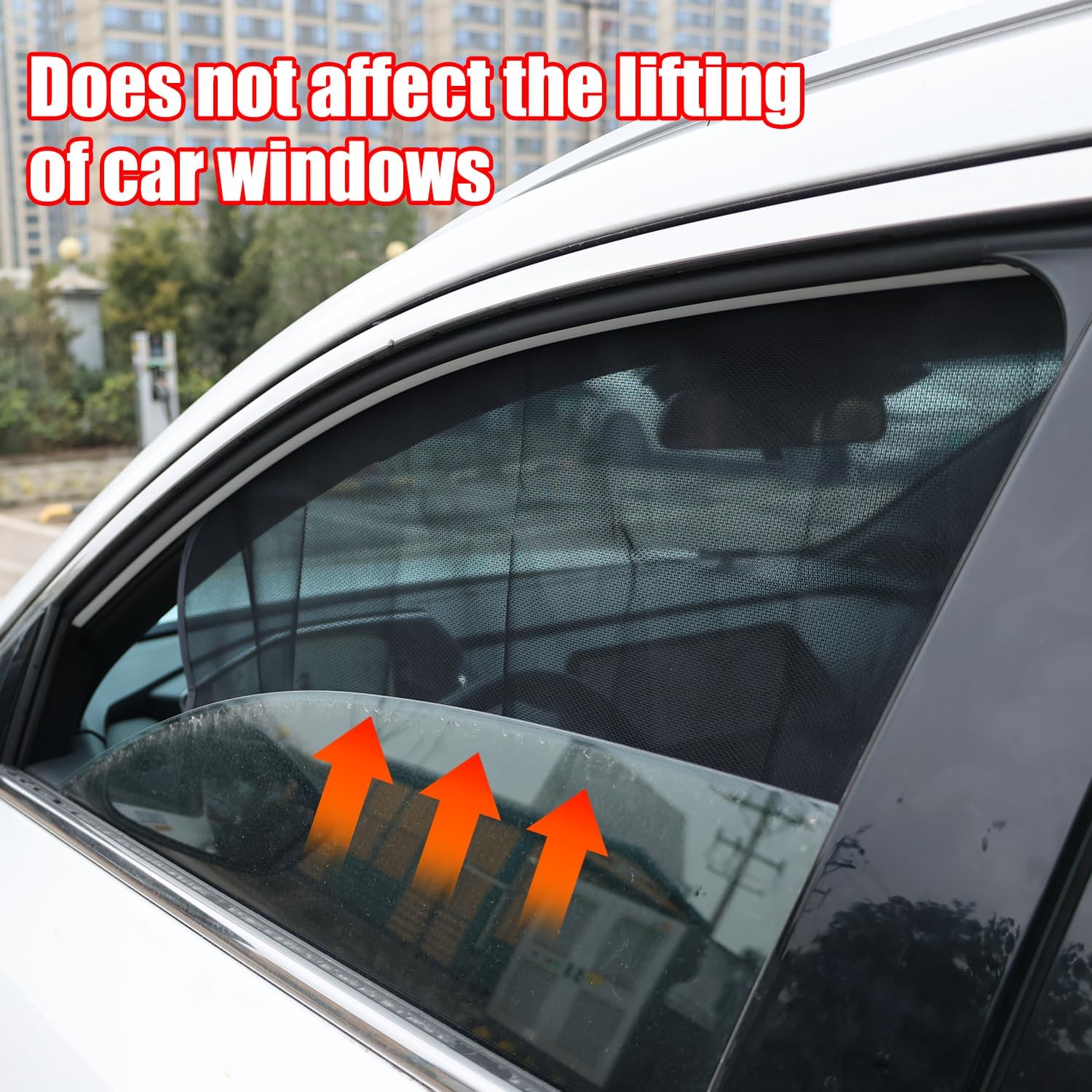 Magnetic Car Sun Shade UV Protection Auto Window Sunshade Side Curtain Summer Protection, Front Window Mesh Sun Visor (20 * 44 * 72cm)