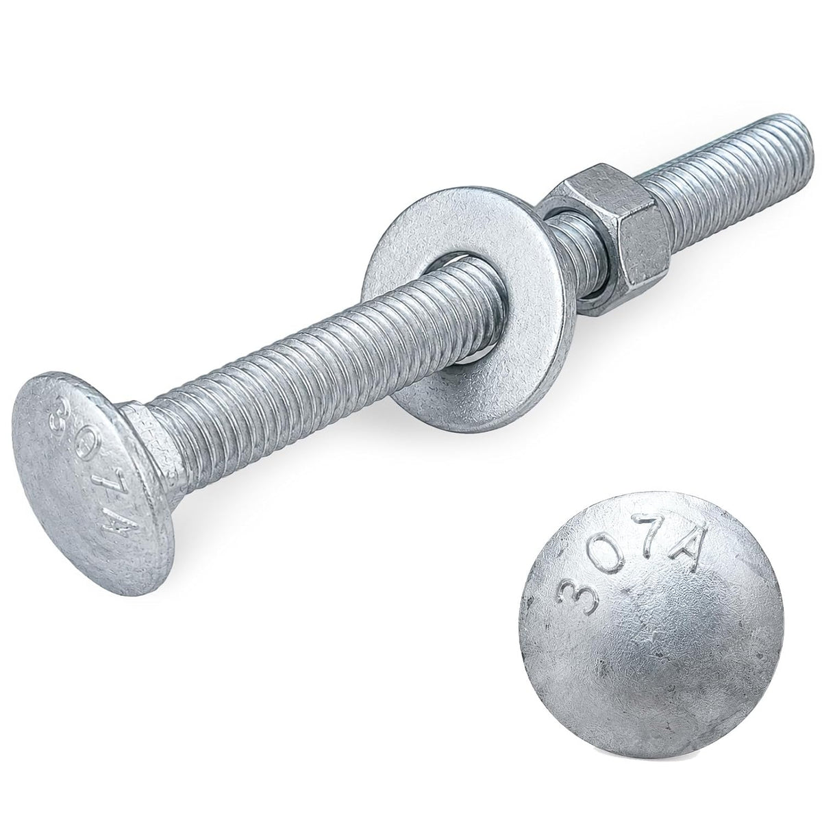 3/8" x 4-1/2" carriage bolt kit 50 pack, main product view