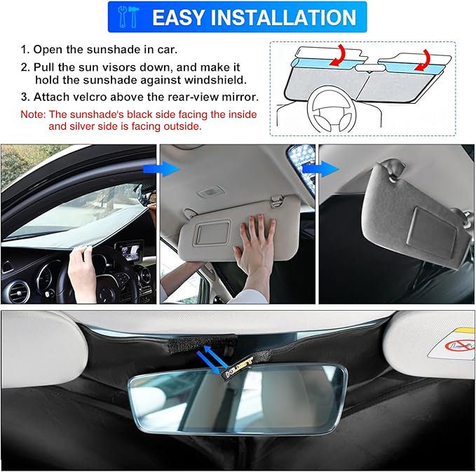 KUST Windshield Sun Shade for 2012-2019 Porsche 911 Coupe Accessories Custom - Image 6