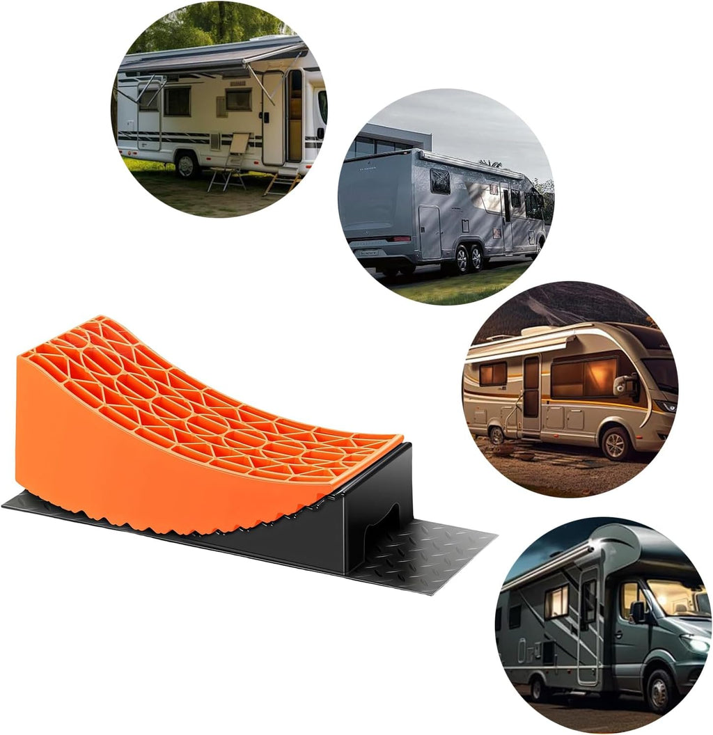 Vehicle Leveling Blocks ABS Wheel Chocks for Stabilization and Anti Slip on Uneven Grounds ABS Leveling Blocks