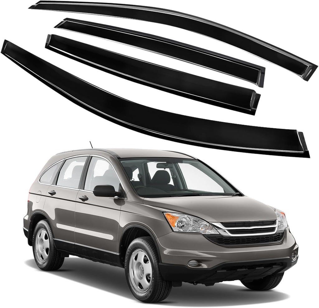 4PCS Rain Guards Window Visors Fits