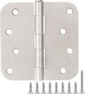 3 Pack 4 Inch Door Hinges Brushed Nickel Interior/Exterior Door Hinges Satin by TDCHINGES