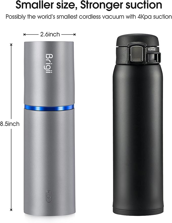Brigii Mini Handheld Vacuum Cordless, 3 in 1-Car Vacuum & Air Duster & Hand Pump - Image 4