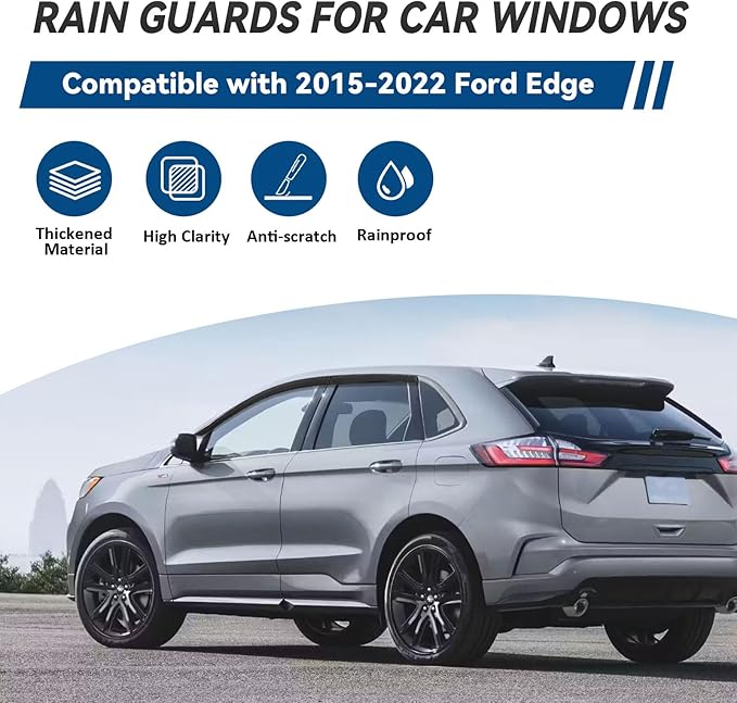 4pcs Window Visors Compatible - Image 2