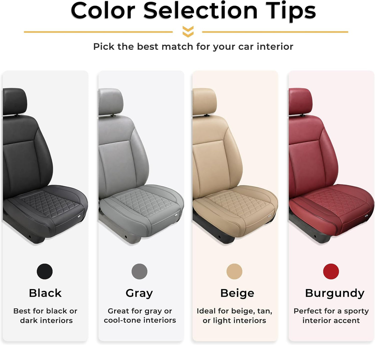 black panther luxury faux leather car seat cover, package contents