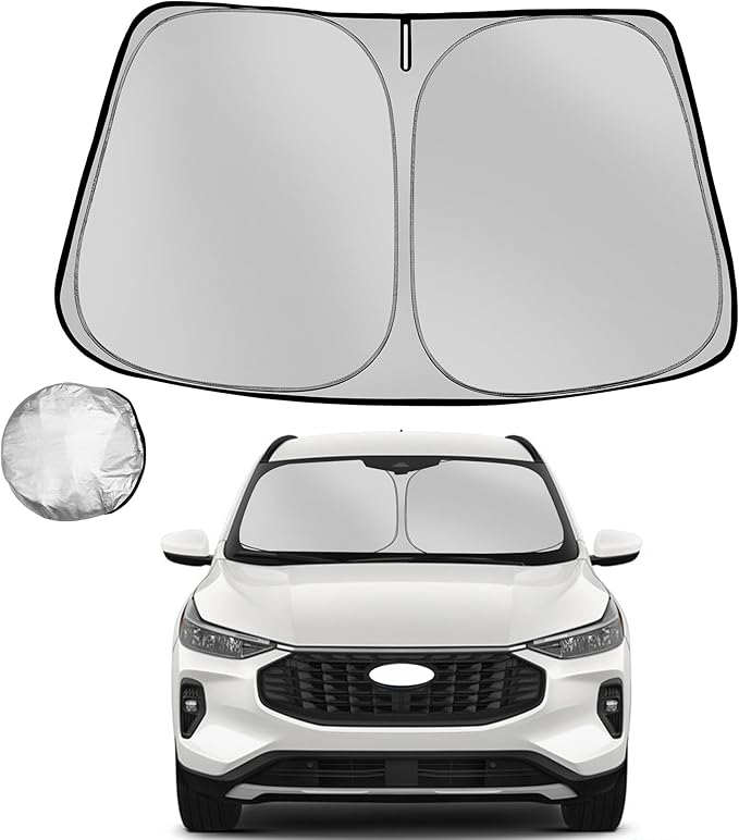 Windshield Sun Shade for 2020-2025 Ford Escape Foldable Sun Sunshade for Car by Fonowka