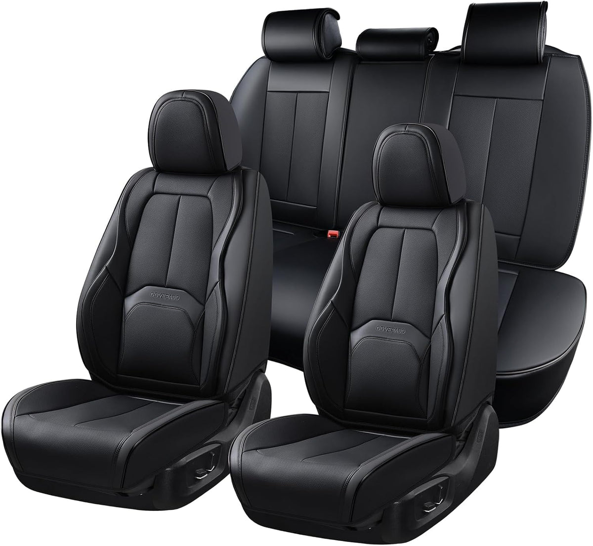 coverado car seat covers full set, premium nappa, main product view