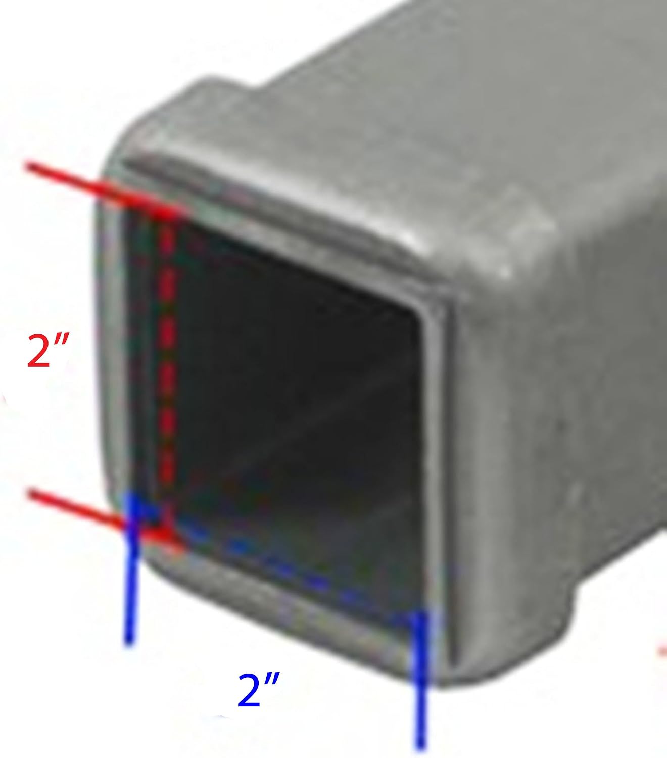 2 Inch Black Car Wash Proof Trailer Hitch Cover Plug fits Class 3 and Class 4 Receivers