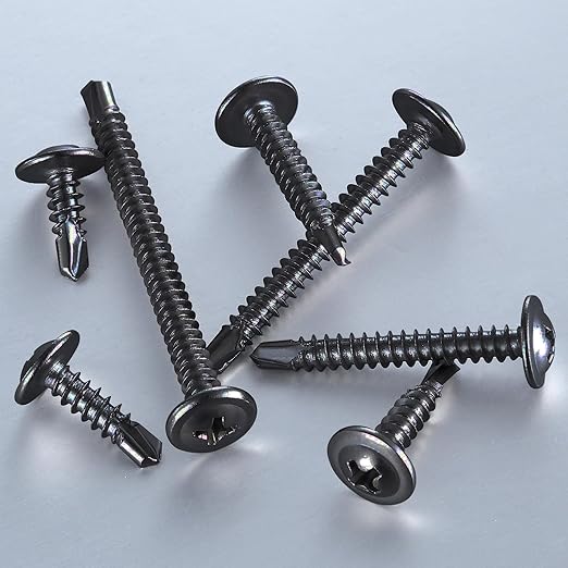 Wensilon #10×3/4” for Sheet Metal Self-Tapping Screws 410 Black Stainless Steel - Image 3