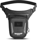 Rhinowalk Motorcycle Fuel Tank Bag, Magnetic Quick Release, Black, One Size, Leg Bag, Waist Pack