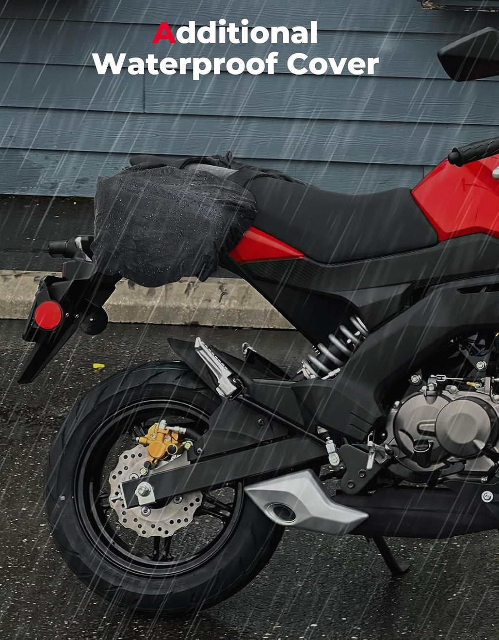 KEMIMOTO Motorcycle Saddlebags Expandable 20-30L Eva Hard Side Bag Compatible with Ninja500 400 Grom 2022-2025 Navi Z125 Dirt Bike Dual Sport Mini Motorcross Motorbike 30L