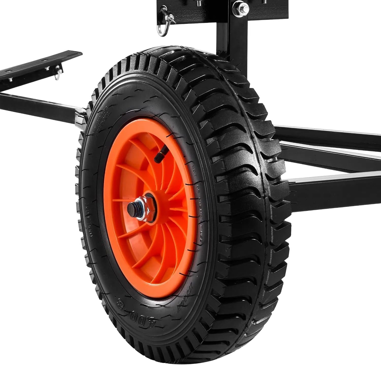 Heavy Duty Boat Trailer Dolly, 420 lbs Load Rating, Adjustable Carbon Steel Mover with 15.7 Inch Pneumatic Tires and Nonslip Bracket for Various Boats