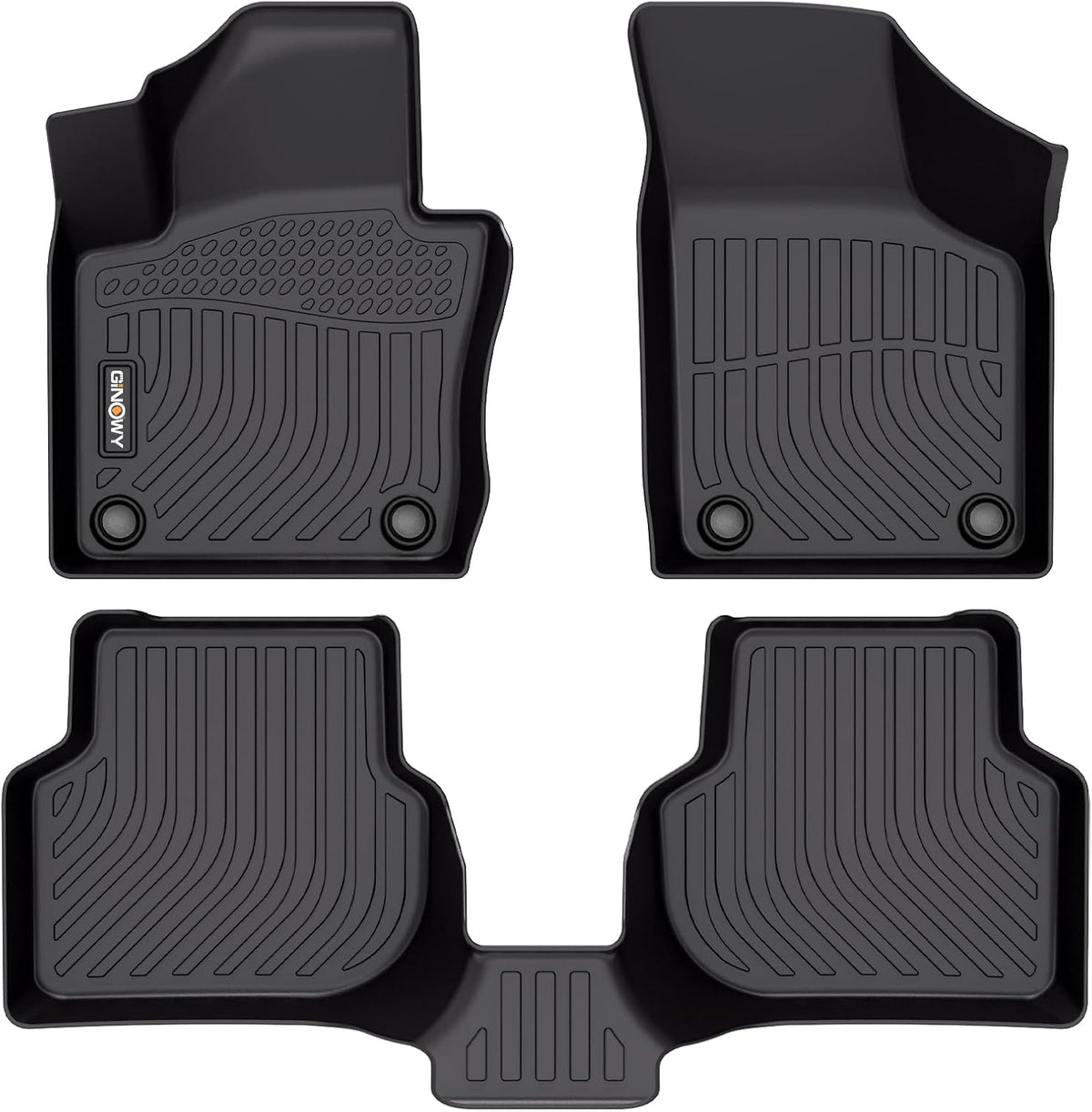 GINOWY-Floor Mats for Volkswagen VW Jetta 2012-2018 丨TPE All Weather Car Mat