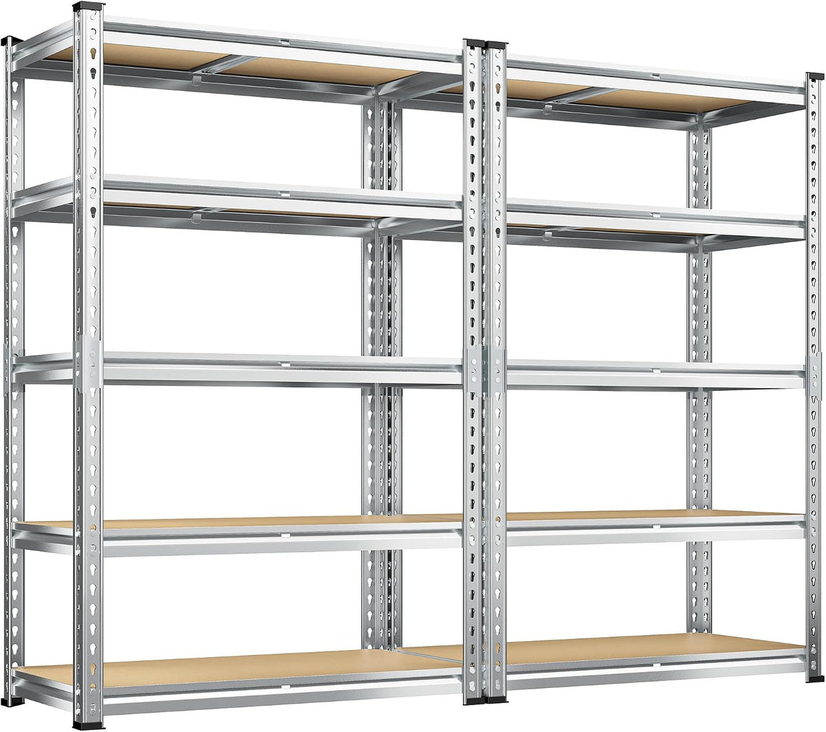 REIBII Garage Shelving, 5 Tier Storage Shelves Load 2020LBS, Adjustable Garage