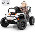Costzon Kids UTV, 12V Battery Powered Electric Off-Road Car w/Remote Control