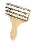QWORK Buffing Wheel Rake – 7-7/8" L x 4 3/4" W Effortlessly Remove Residual Compounds and Metal from Buffing Wheels and Airway Buffing Pads, Stainless Steel Polishing Rake