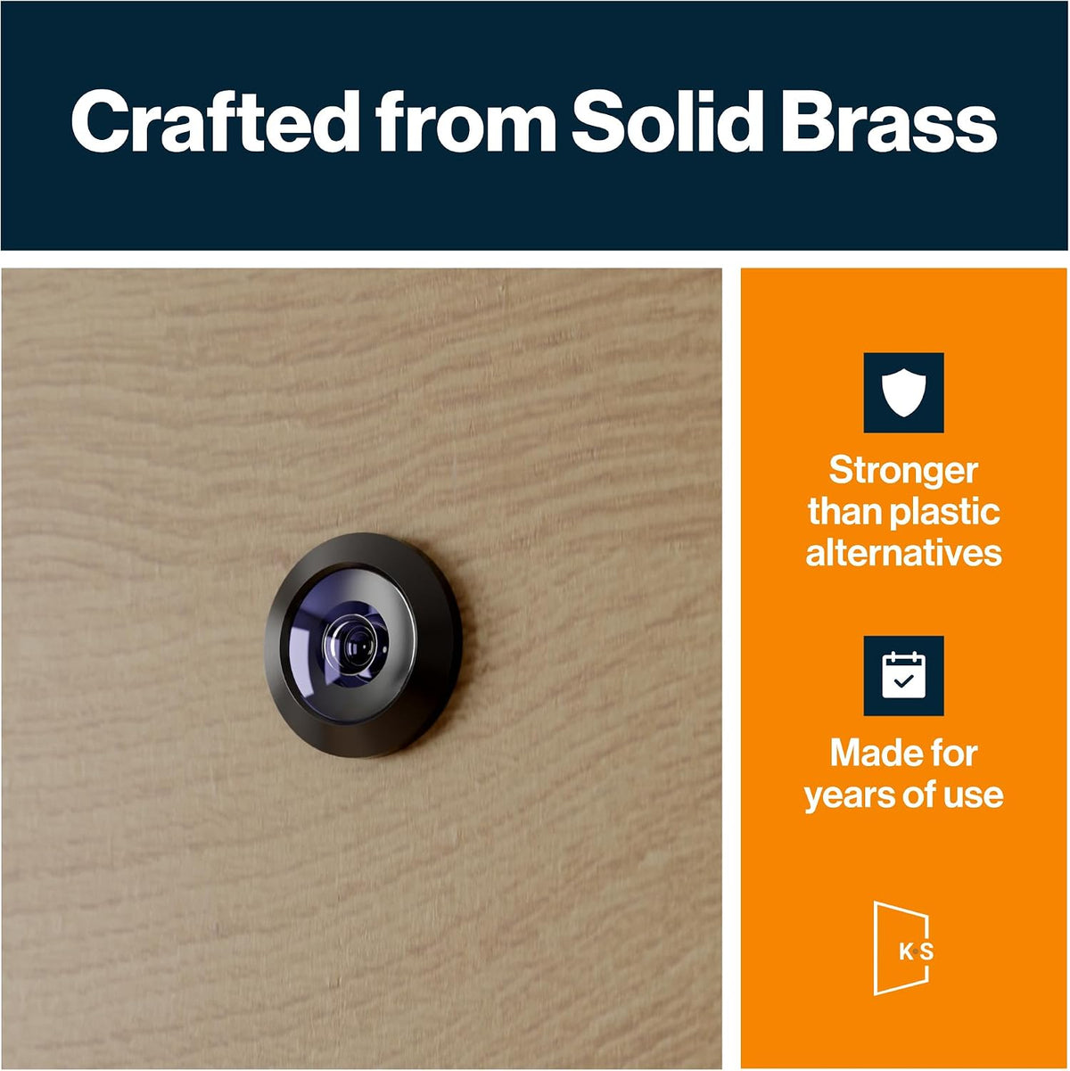 door viewer | security peep hole provides an, side view
