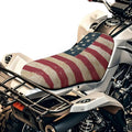 Howilath 4th of July ATV Seat Cover Water-Resistant Non-Slip Motorcycle Seat Cover Four Wheeler Accessories Compatible with Polaris Scrambler 400 500 850 1000 & Honda Rancher 420