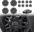 BestEvMod Upgrade 4PCS Full Coverage Wheel Center Hub Caps Cover Compatible with Tesla Cybertruck 2026 2025 2024 Accessories Removable Hub Center Fit All Terrain Tires ONLY NOT Fit Core Wheels (V2)