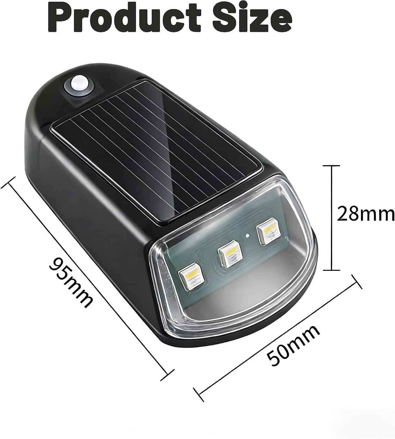 Waterproof Solar Car Roof Light with Remote, Wireless Solar Cab Lights for Truck, No Drill 8 Color LED Roof Marker Lights (2)