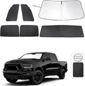 TINGLU Window Shades for Dodge RAM 1500 2019-2025 CrewCab, MegaCab Pickup by TINGLU