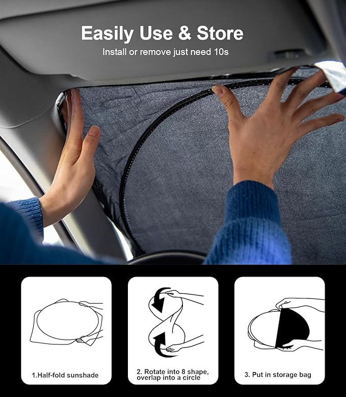 INSAUTO for Accord 2026 Windshield Sun Shade Sunshade Protector for Honda - Image 5