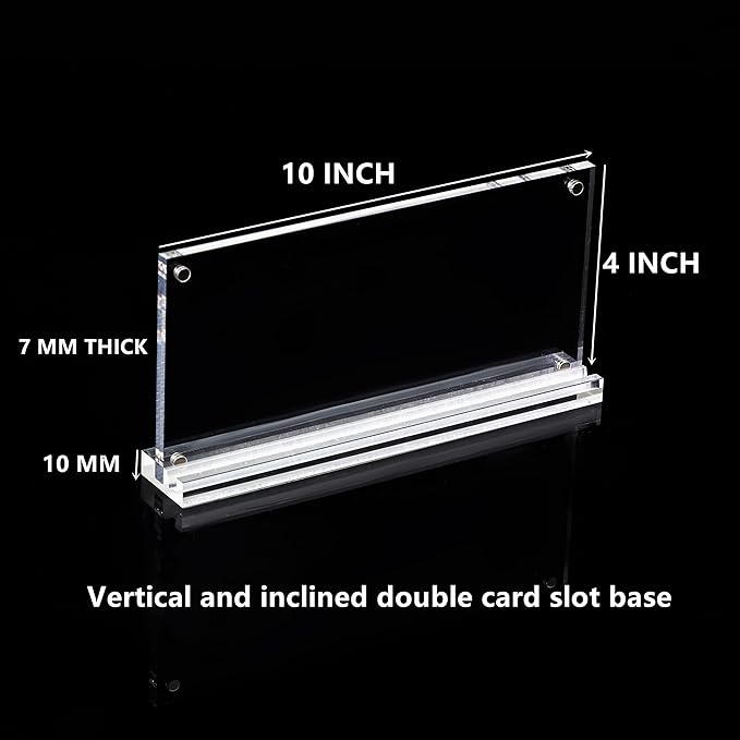 IEEK 4 Pack of Acrylic Business License Frame - Image 2