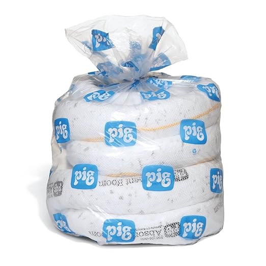 PIG Oil Boom - Oil-Only Absorbent Boom - 2 Pack - 5" x 20' Boom - Absorbs up to - Image 2