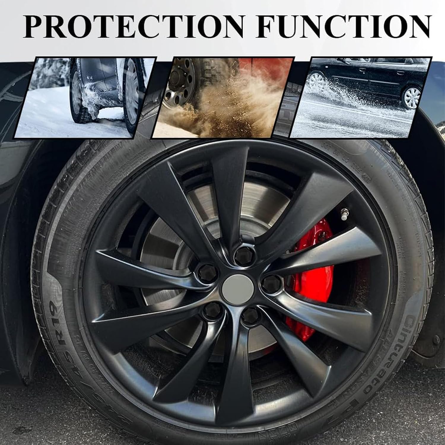 20pcs Hexagonal Lug Nut Covers for Audi Q8 2018-2022, Wheel Bolt Caps Car Tire Hub Screw Protection Rust-Resistant with Removal Tool Automotive Exterior Accessories, 21mm-Black