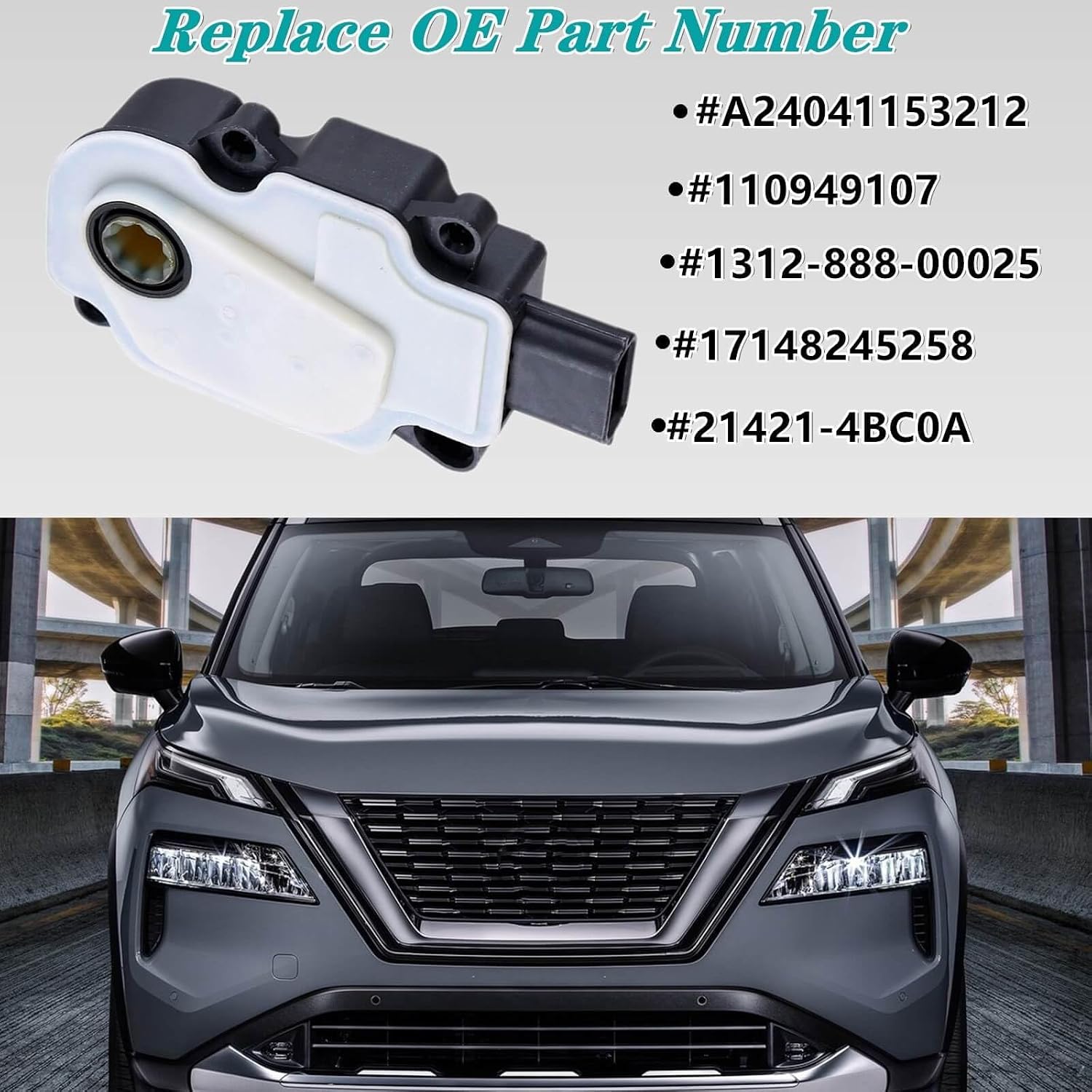 A24041153212 Shutter Grille Air Actuator Motor,Compatible with 2017-2020 Nissan Rogue 110949107 1312-888-00025 17148245258 21421-4BC0A