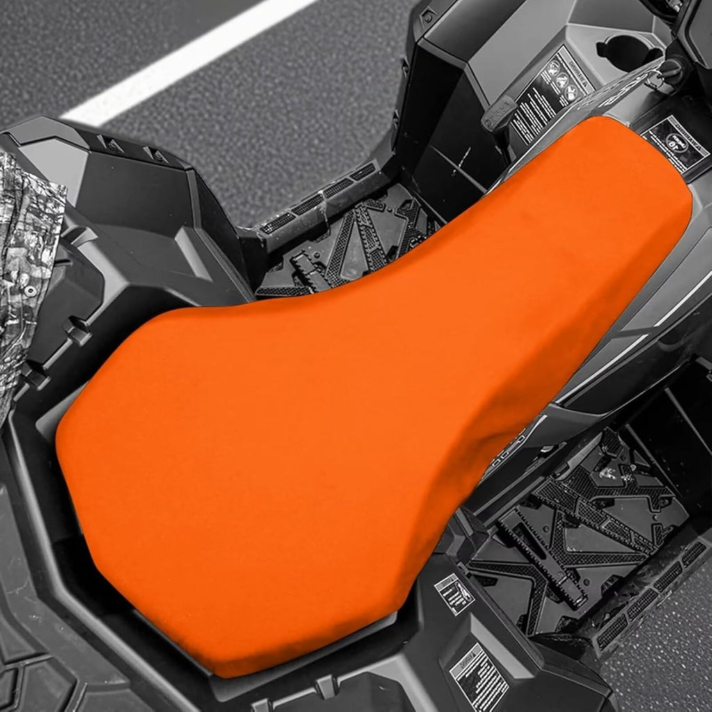 ELEQIN ATV Seat Cover Four Wheeler Accessories Orange Pad Protector Breathable Waterproof ATV Back Seat Cover Fit for Sportsman Rancher Foreman Scrambler Kodiak Polaris Scrambler