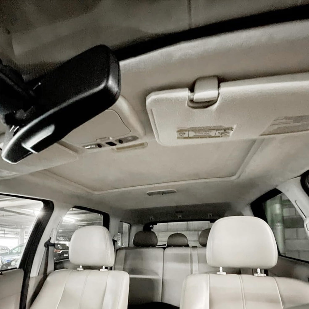Suede Headliner with Foam Backing - Black Suede Headliner Material for Car/Tr...