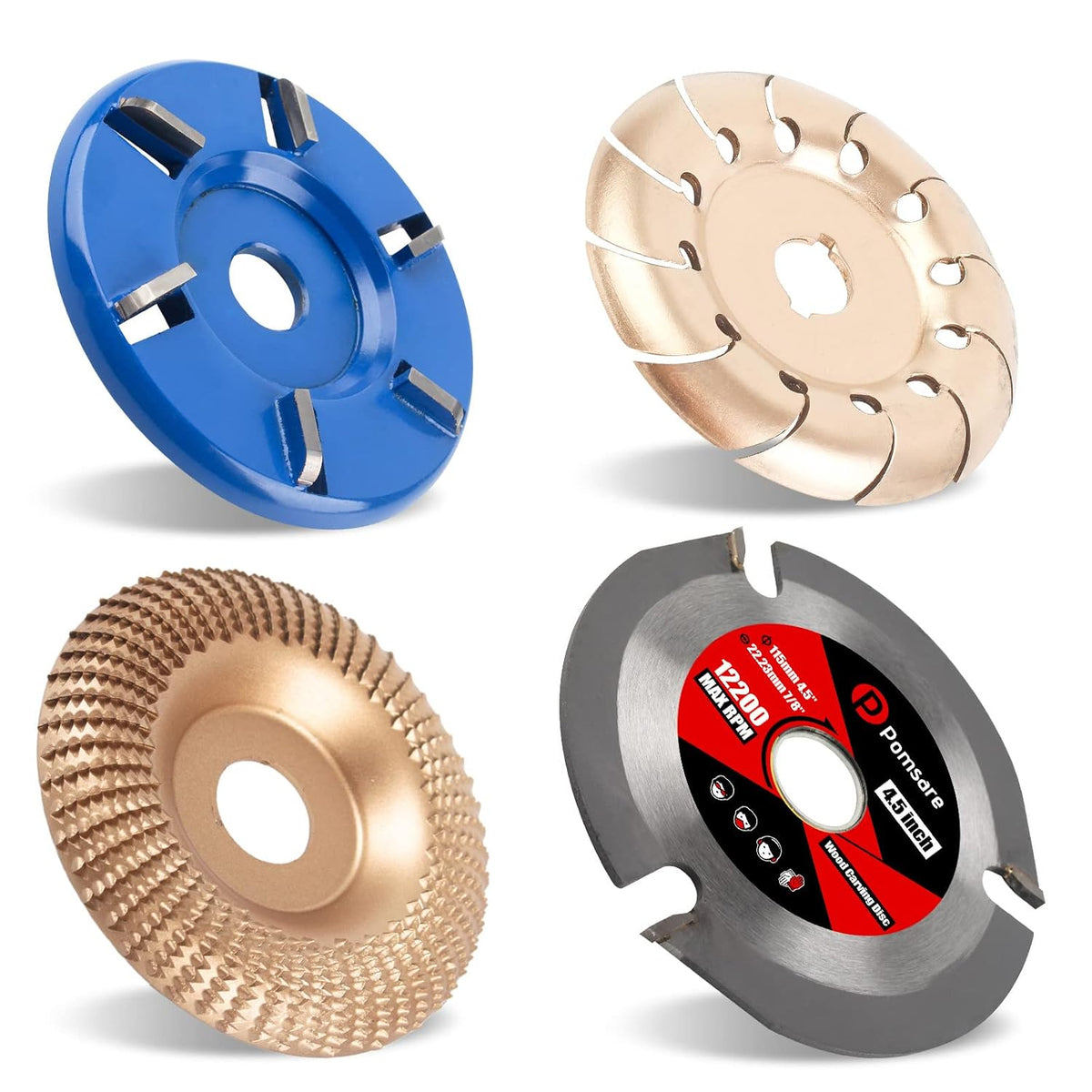 pomsare premium tungsten carbide wood carving disc for, main product view