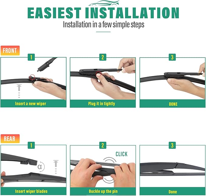 28" 21" 12" Windshield Wiper Blades Replacement - Image 7