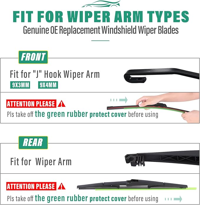 28" 20" 16" Windshield Wiper Blades Replacement - Image 8