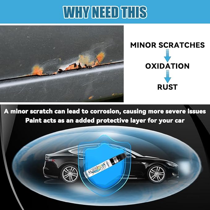 Black Touch Up Paint for Cars, Car Paint Scratch Repair Pen, Color Accurate - Image 3
