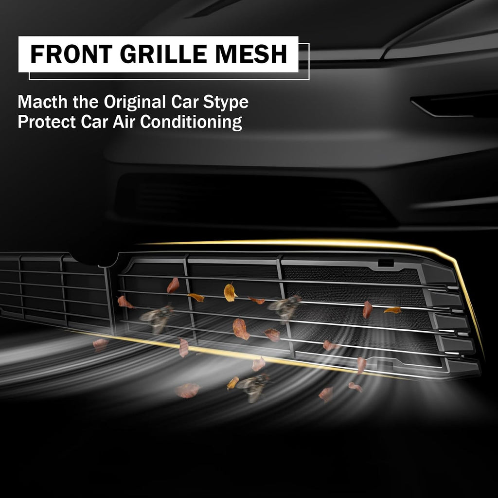 Front Grille Mesh Inserts for Tesla Model Y Juniper 2026(NOT for Standard/Performance), Lower Bumper Grill Guard, ABS Protective Mesh Cover, Prevent Debris & Rocks, Easy Snap-On Installation
