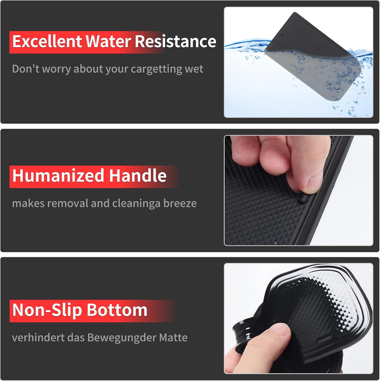18-Piece Set Automobile Door Groove Mat for 2024-2026 Toyota Land Cruiser 250 1958 Prado Lc250 Interior PVC Water Cup Non-Slip Dustproof Mat Storage Box Mat Interior Modification Accessories (Black)
