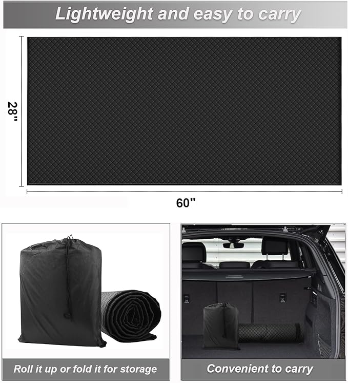 Magical Rolling Creeper Mat, Under Car Repair Mat, 60x28 Inch Portable Creeper - Image 4