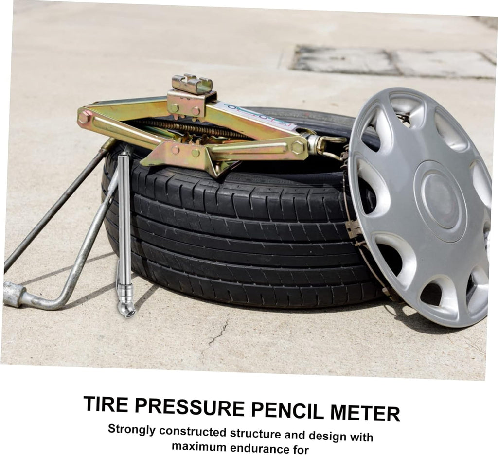 Mikinona 3pcs Tire Air Pressure Pencil Gauge Mechanical Tire Pressure Pen No Battery Needed Accurate Reading