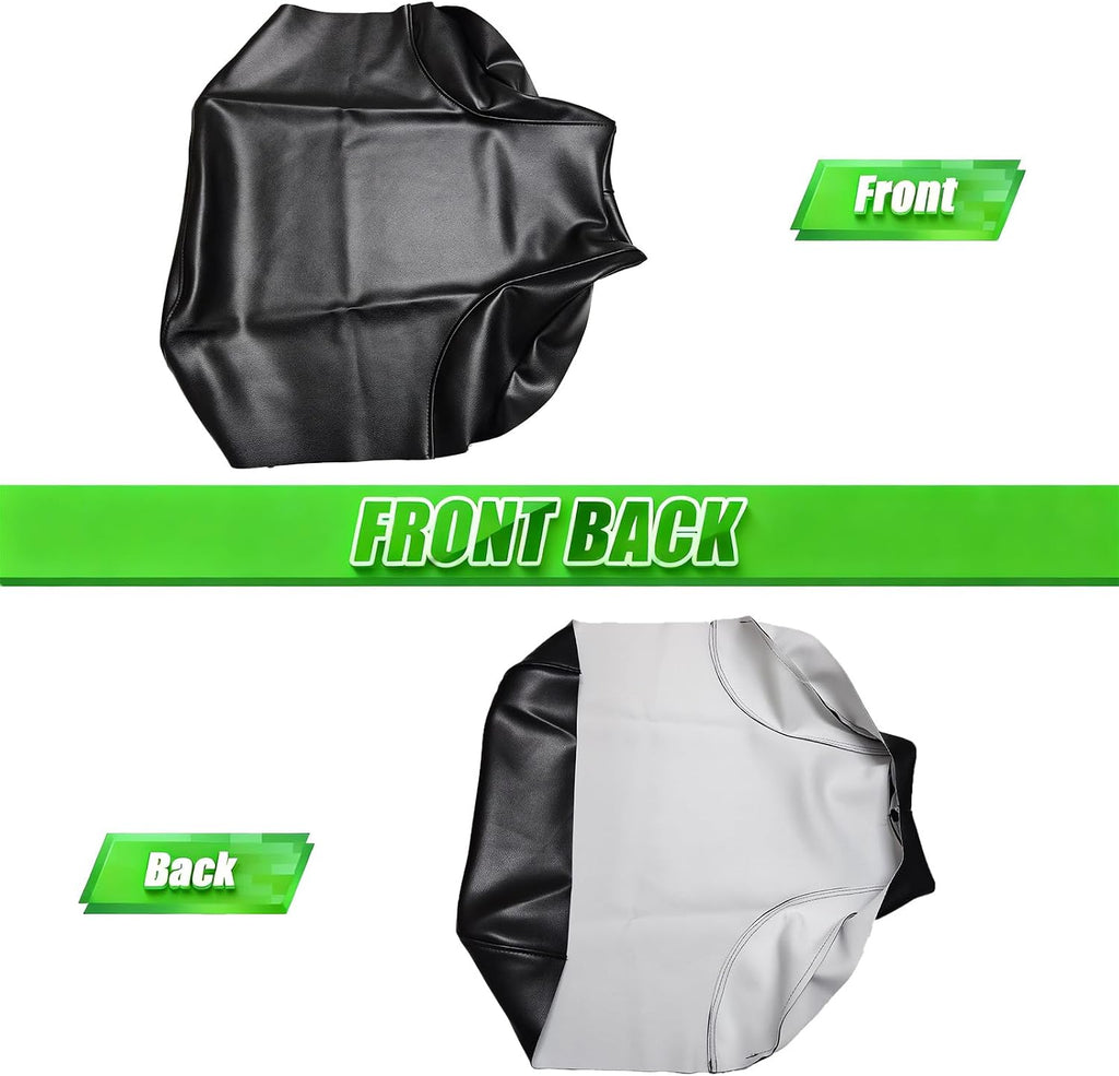 Full Wrap-Around Seat Cover for Honda TRX 500 TRX500FA FourTrax Foreman Rubicon 2001-04 /Premium Leather/Waterproof/Stain-Resistant (Black)