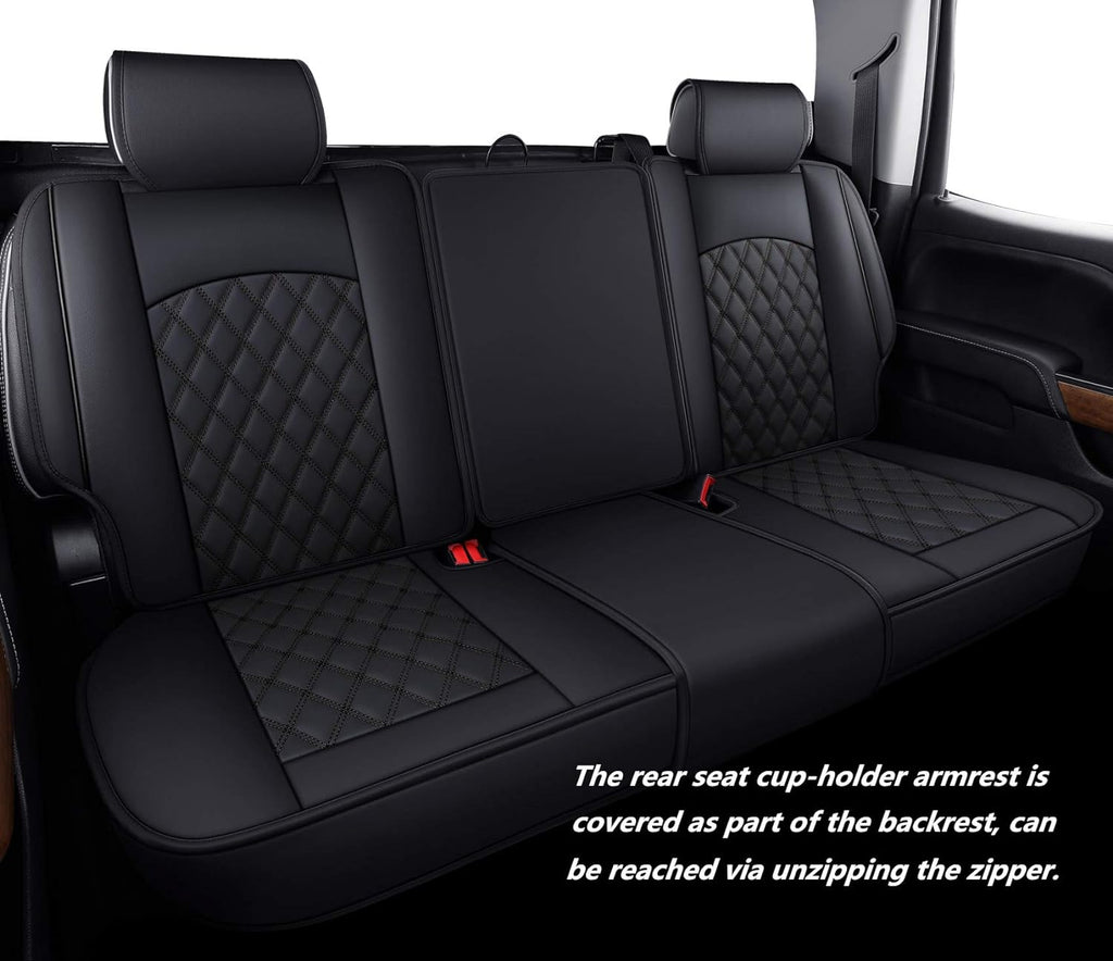 seat covers chevy chevrolet silverado gmc sierra 2007-2026, close-up detail