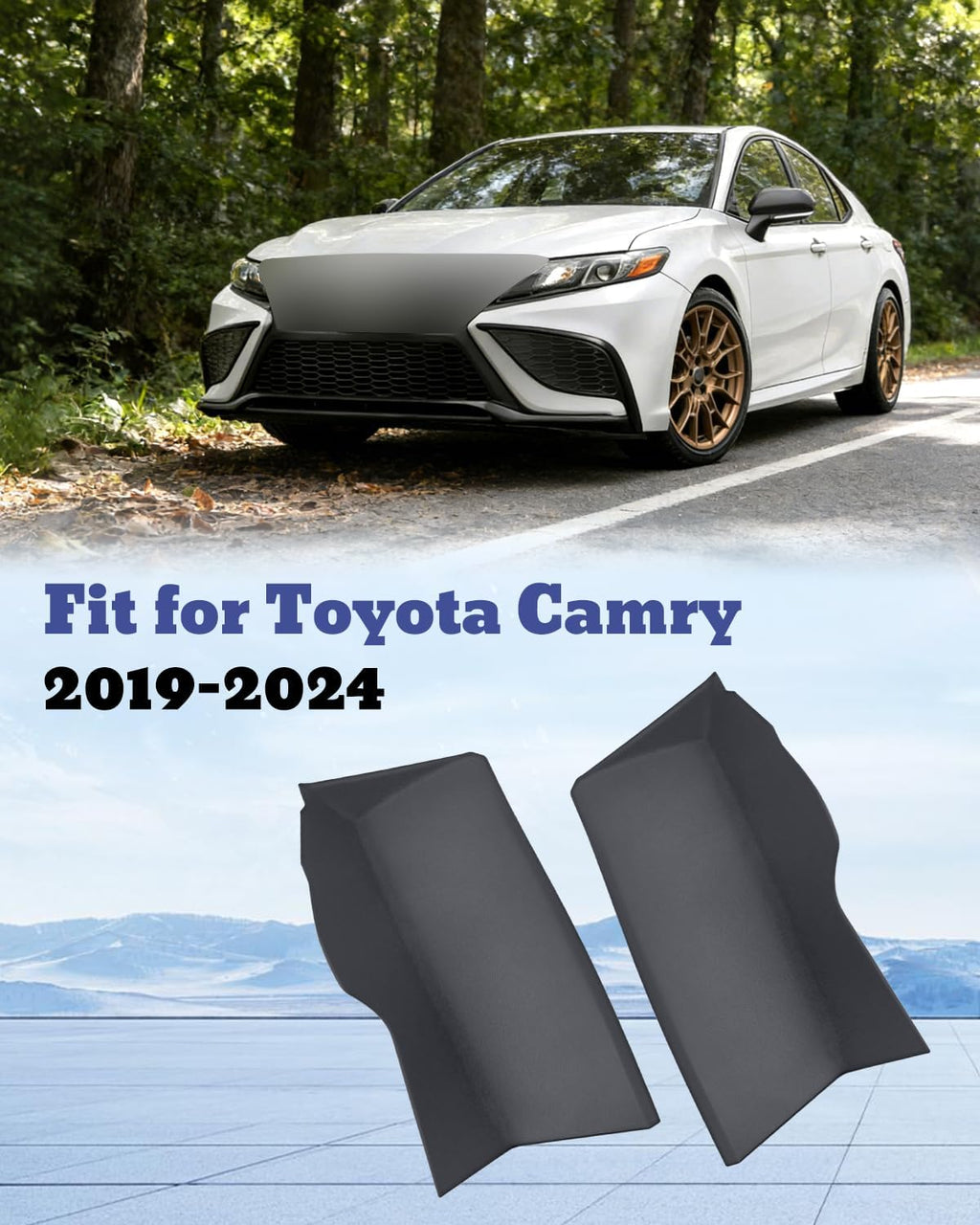 2Pcs Rear Left and Right Tail Light Combination Lamp Cover Fit for Toyota Camry 2019-2024 Replace 81497-06030, 81498-06030, 81498-06070