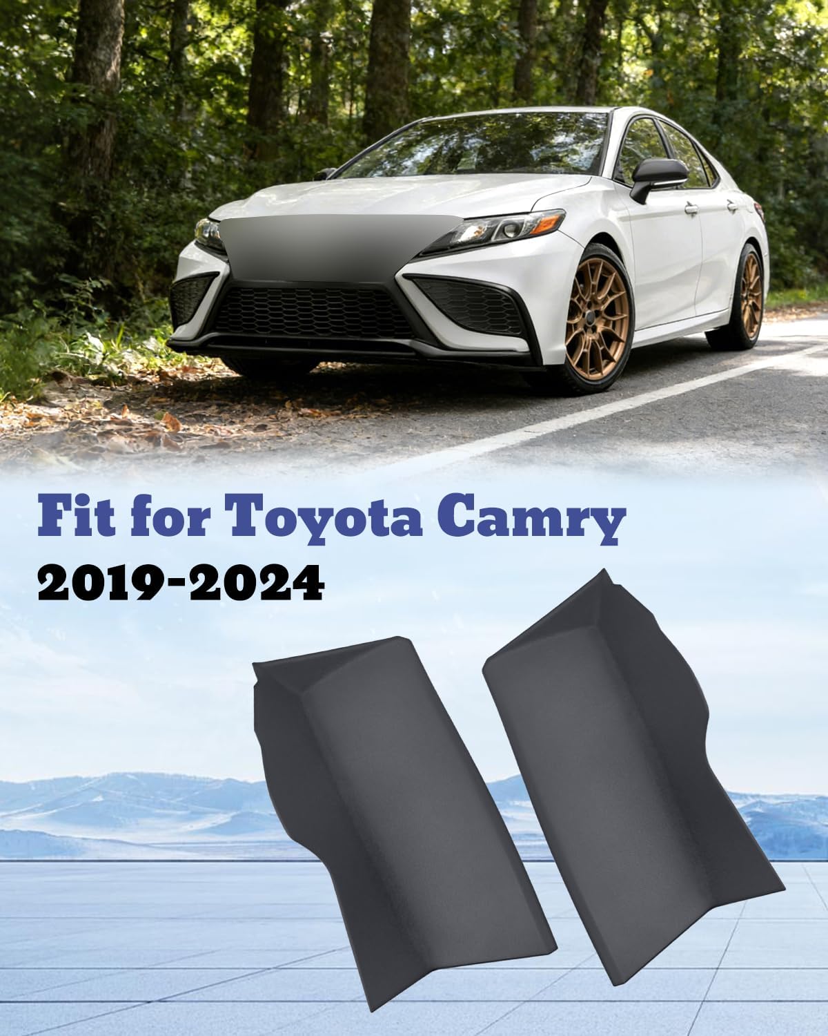 2Pcs Rear Left and Right Tail Light Combination Lamp Cover Fit for Toyota Camry 2019-2024 Replace 81497-06030, 81498-06030, 81498-06070