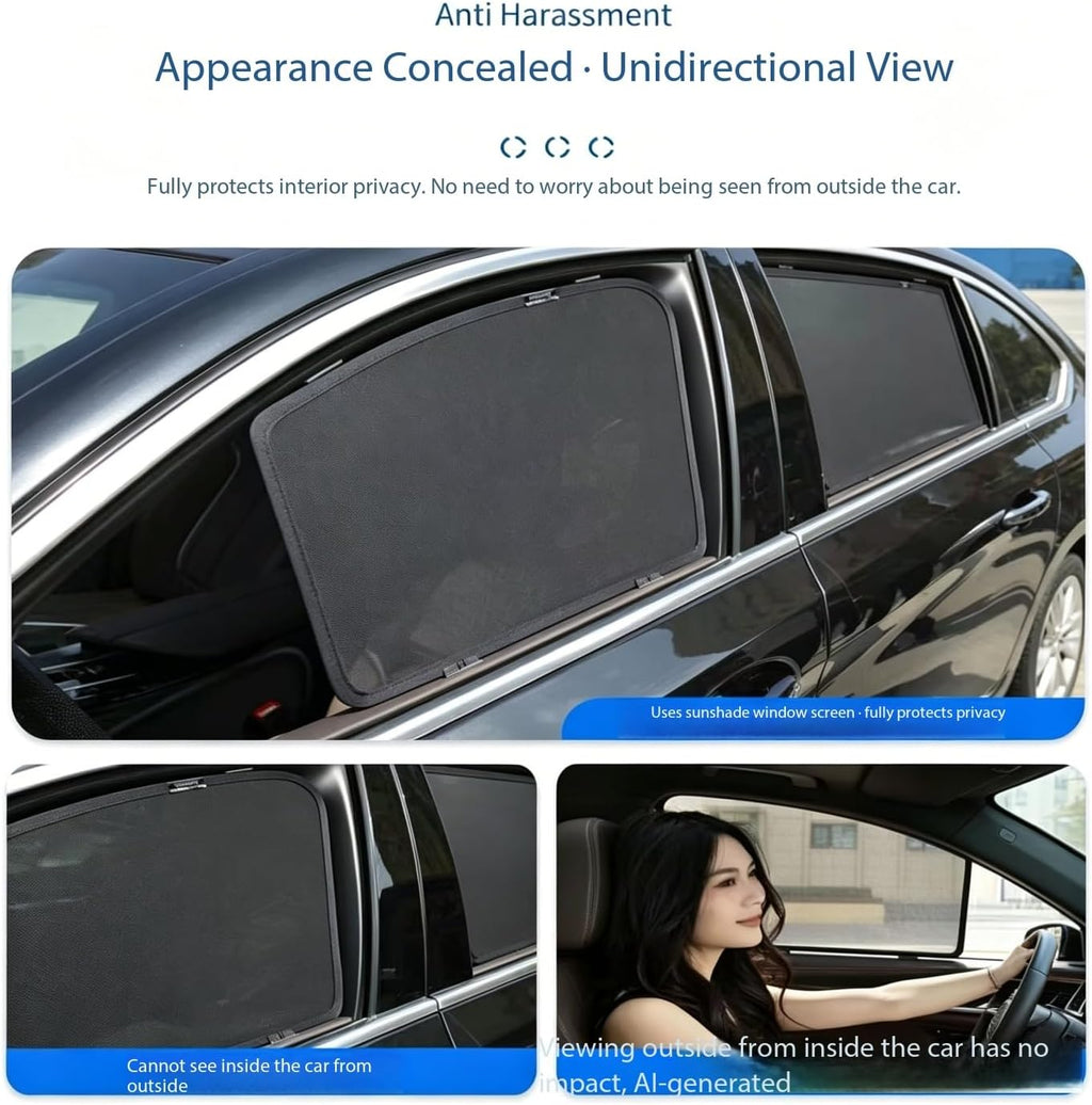 Custom Fit Magnetic Mesh Inside Sun Shade for Mercedes-Benz GLE 350 W167 2020-2026,Sun Shield Side Window UV Sun Seat Protection Protect Car Interior/Privacy Easy Install Remove