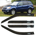 4pcs Outside Mount Style Window Rain Guards Durable Side Wind Deflectors Dark by Deebior
