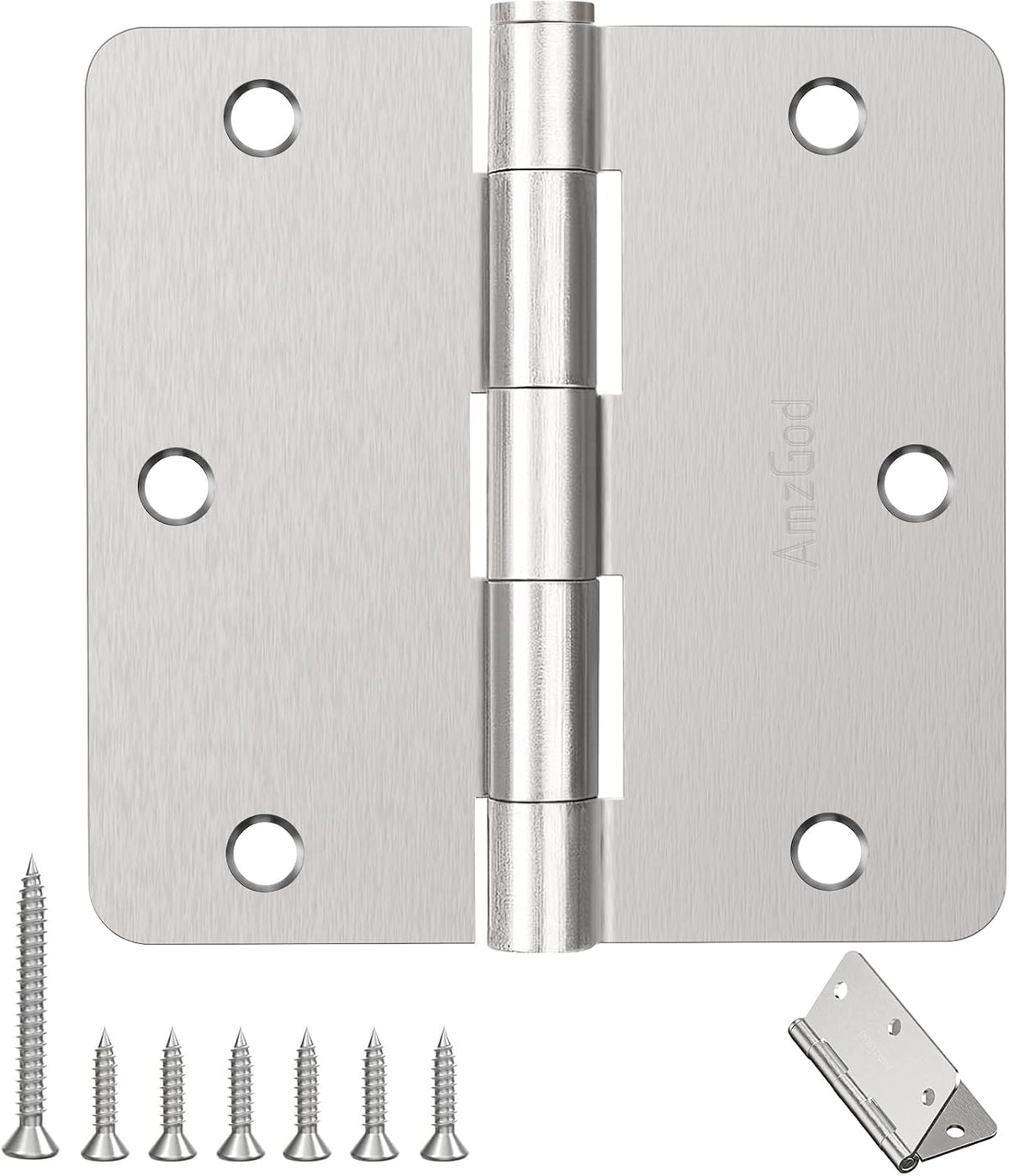 door hinges brushed nickel - 12 pack 3.5, main product view