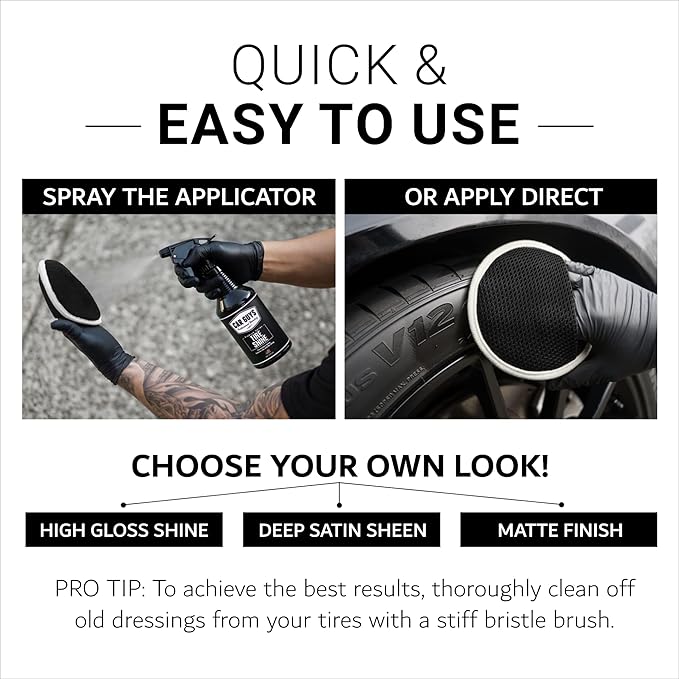 CAR GUYS Tire Shine Spray | The Perfect Shine | Durable and User Friendly Tire - Image 3
