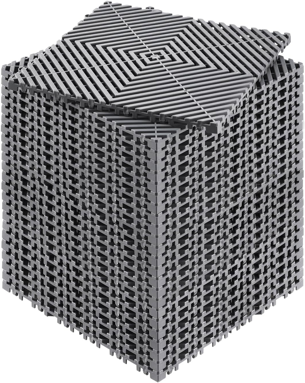 VEVOR Interlocking Drainage Mat, 12” x 12” Modular Interlocking Cushion