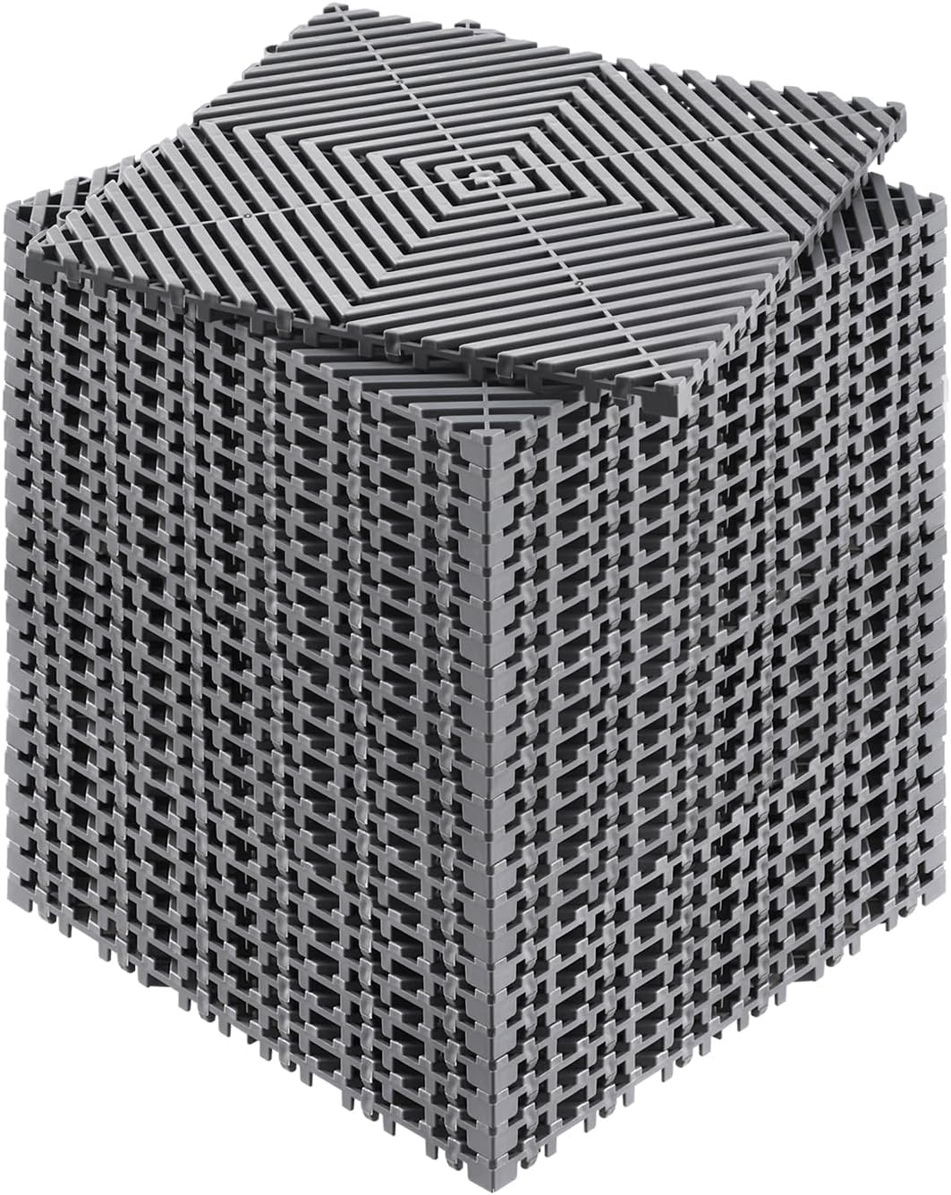 VEVOR Interlocking Drainage Mat, 12” x 12” Modular Interlocking Cushion
